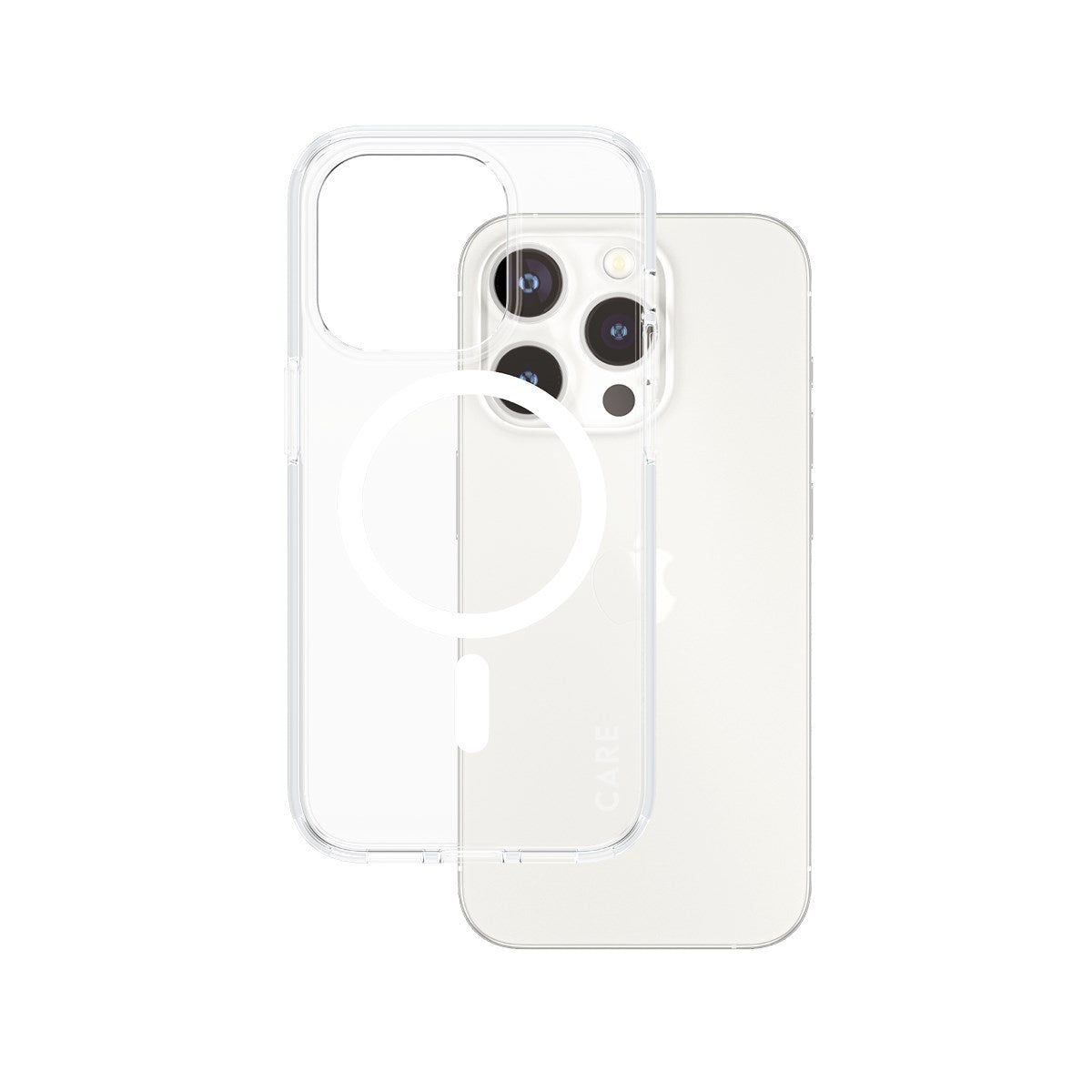 CARE by PanzerGlass® Flagship Case Transparent Urban Combat m. Hvid MagSafe iPhone 15 Pro